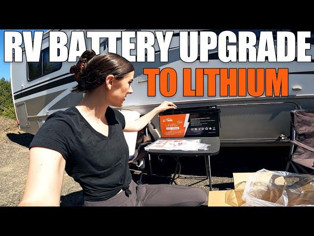 Upgrading our RV BATTERY from LEAD ACID to LITHIUM with a LiTime Battery #lithium #battery