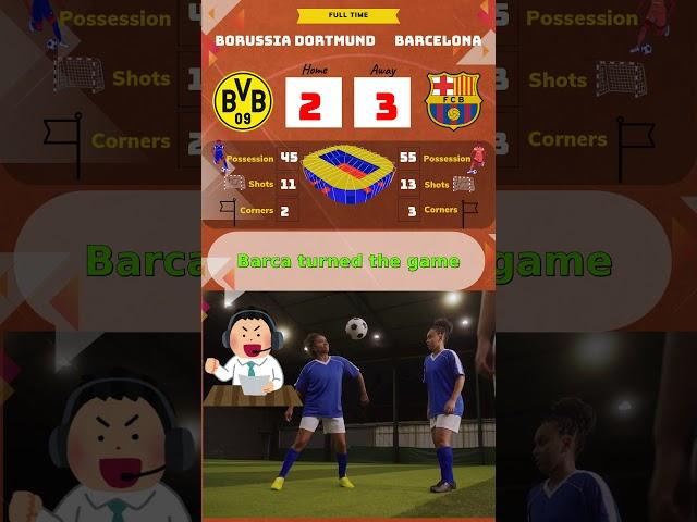 #BVBBAR #BVBFCB  Dortmund falls to a fiery Barça! #football