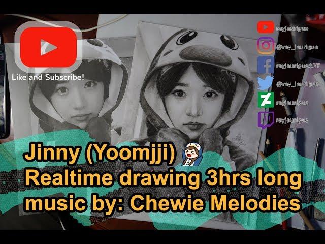 Jinny (Yoomjji) Drawing 3hrs version - music by Chewie Melodies