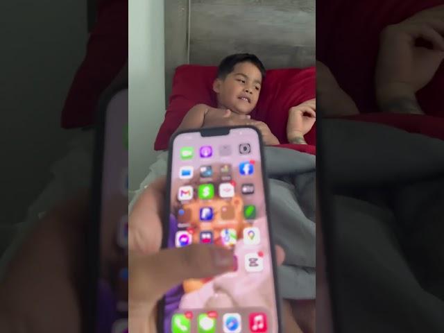 Son saves dad from mom checking his phone #shorts