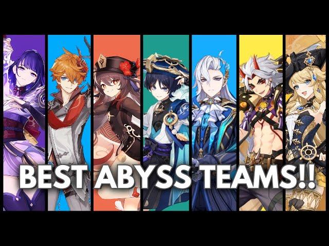 7 STRONGEST Teams for ABYSS !! Jadeplume Terrorshroom [ Genshin Impact ]