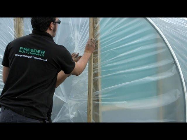 Covering a Polytunnel using the Trenching method | Fitting a Polytunnel Cover