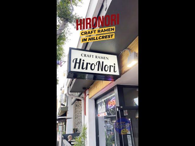 HiroNori Ramen features fresh made noodles in their ramen, plus other tasty options