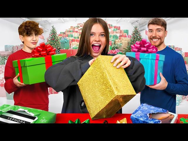 My Daughter Gets 100 Gifts But Only 1 Minute To Open Them ft/ MrBeast