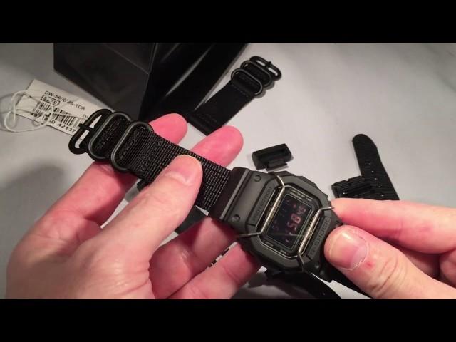 How to replace strap band on Casio GShock DW5600 GWM5610 with JaysAndKays®  Convertibles® Adapters