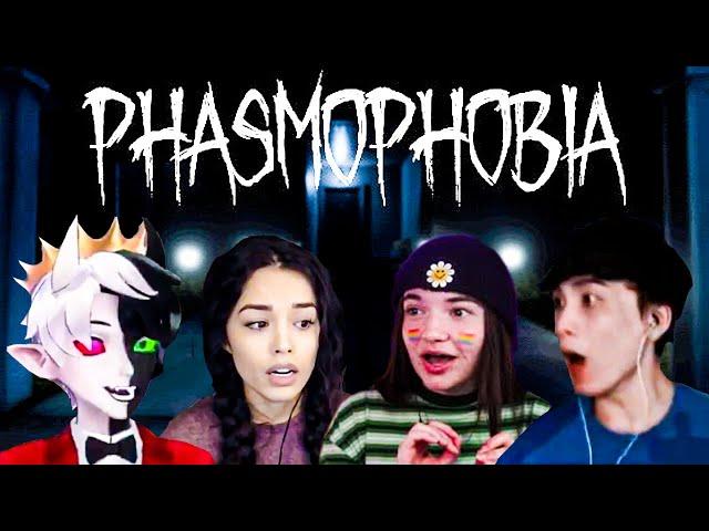 Ranboo plays Phasmophobia with Sykkuno, Valkyrae & Aimsey