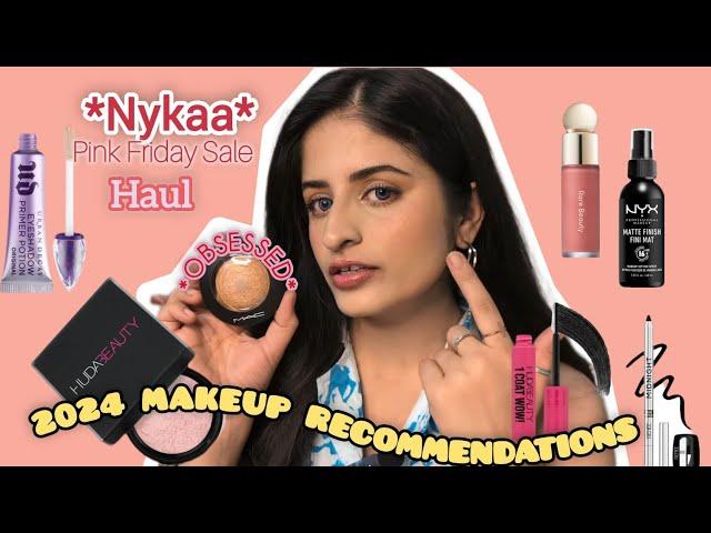 HUGE Nykaa Pink Friday Sale Haul 2024! ₹20,000 worth Makeup Products , best of 2024 Recommendations