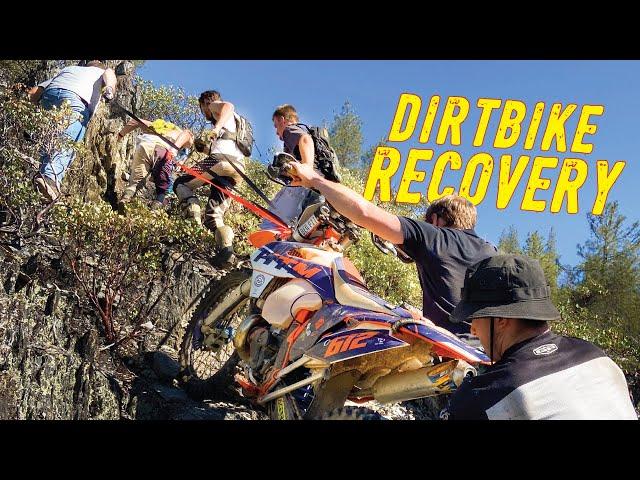 Extreme Dirtbike Recovery! Blown Up Motor On Steep Mountain