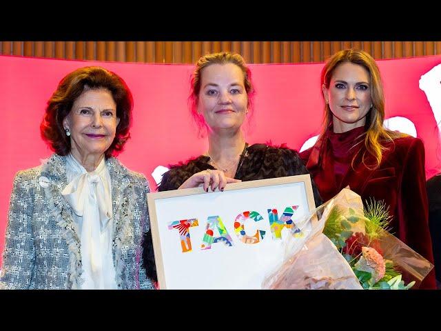 Princess Madeleine in Max Mara velvet suit at the Childhood Prize awards