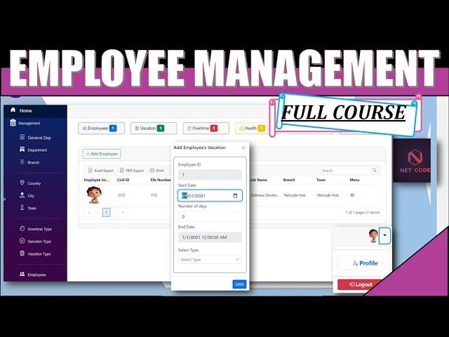 Build a Complete Employee Management System with .NET 8 Blazor WASM & API | CRUD, Print, PDF & More