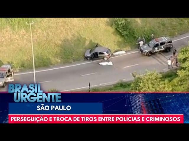 Policiais e criminosos trocam tiros em SP | Brasil Urgente