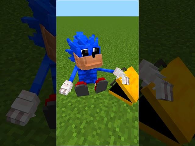 New Shin Sonic addon in Minecraft Bedrock