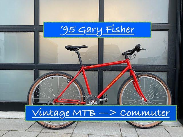 90's MTB transformed to Commuter Conversion - Gary Fisher Tassajara  26 Mountain Bike vintage build