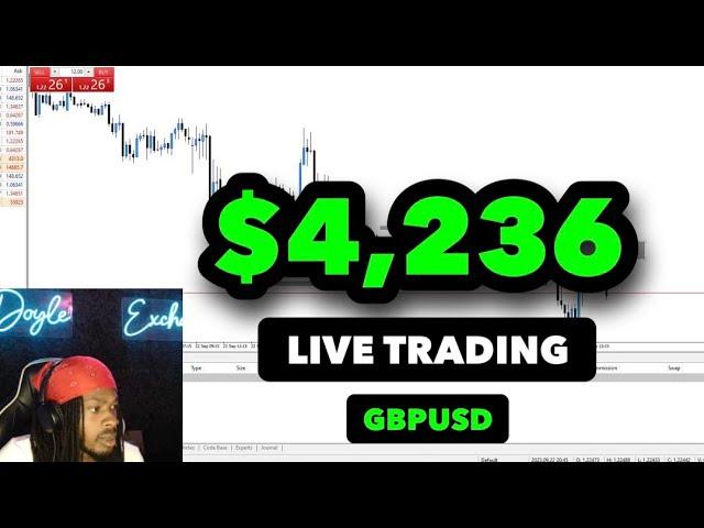 Live Trading (GBPUSD): $4,236 In 45 Minutes Using Supply & Demand Strategy | FOREX