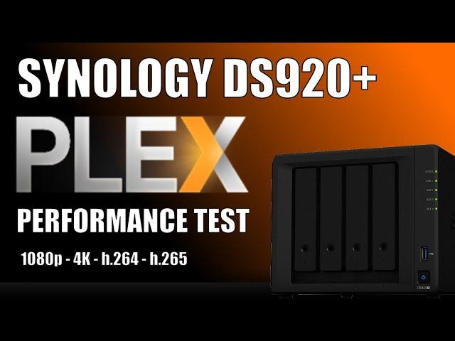 Synology DS920+ NAS 1080p & 4K Plex Test