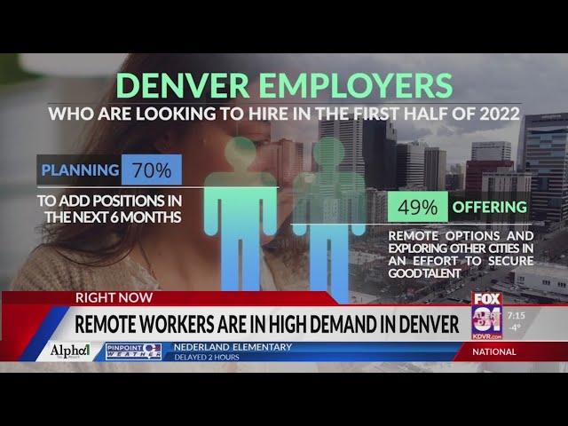 Now is the time to look for remote work in Denver