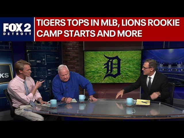 Lions rookie camp begins, Tigers tops in MLB and more sports talk