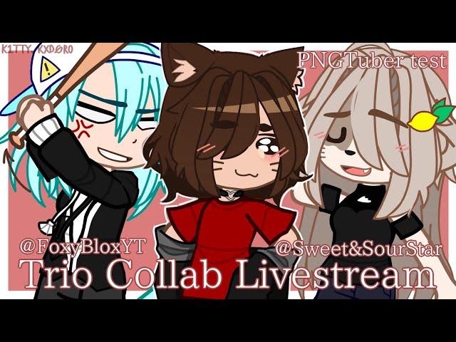 GACHATUBERS TRY LIVESTREAMING!! || Trio Collab LIVESTREAM || PNGTuber test