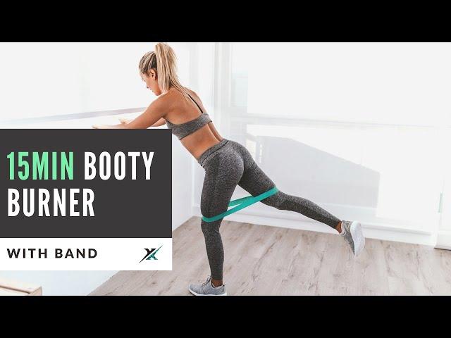 15MIN BOOTY BURNER with Band | At Home Quick and effective workout - Fitness Xpanded