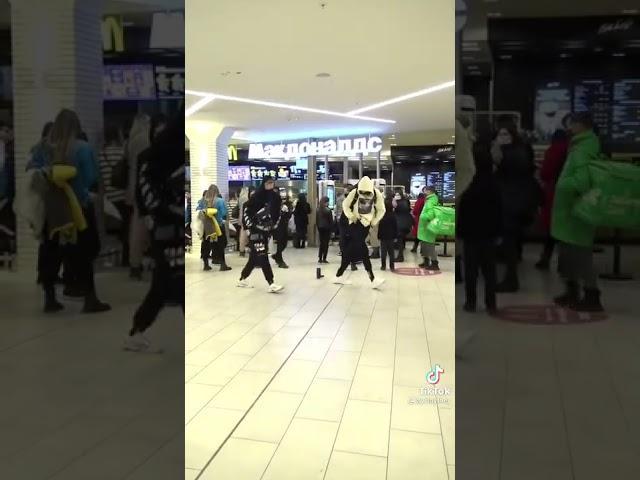 Tuzelity shuffle dance in McDonalds TikTok  #shorts #Shorts