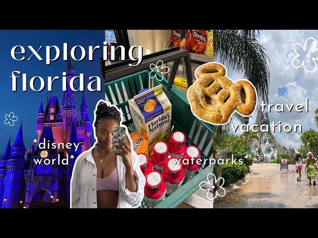 EXPLORING FLORIDA: travel vacation in orlando + disney world + volcano bay & friends