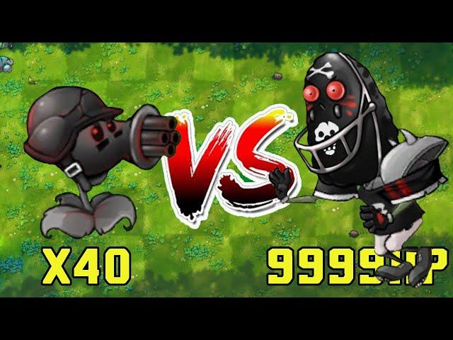 PVZ Fusion Challenge - 40 Plants Fusion Vs Black Olive Tall-nut Zombie 99999HP - Who Will Win?