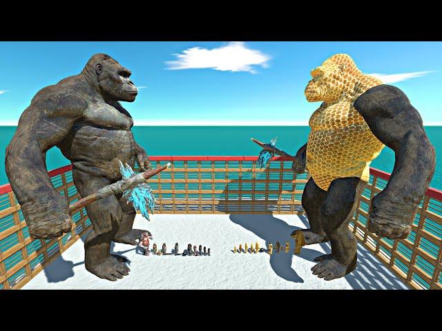 Honey War in Cage | Mutant Primates + King Kong vs Honey Itself - Animal Revolt Battle Simulator