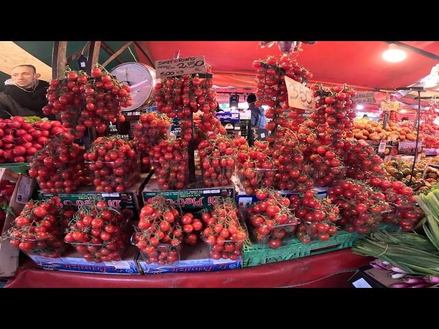 Colours and Sounds of the Biggest Food and Vegetable Market in Europe. Turin, Torino, Italy.