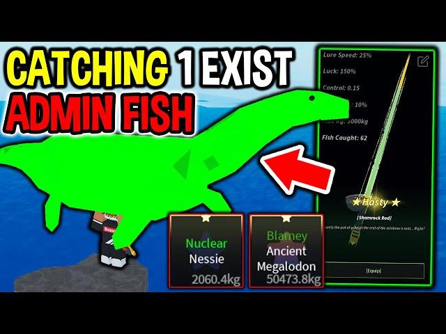 Catching RAREST 1 EXIST FISH in Roblox Fisch..