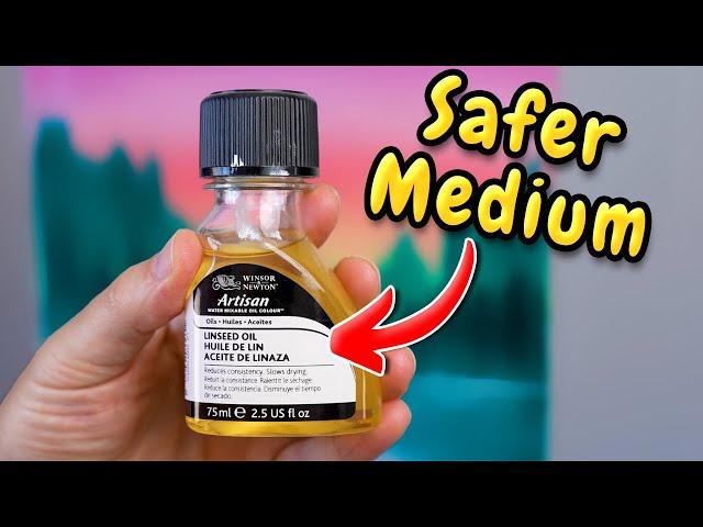 A Safe & Health Oil Paint Medium - Water Mixable Linseed Oil!