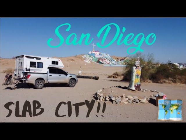 Slab city | San Diego | Truck camper | 100 Day Road Trip