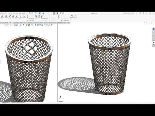 Solidworks Tutorial # 263 How to Design a Wire Mesh in Solidworks by Solidworks Easy Design