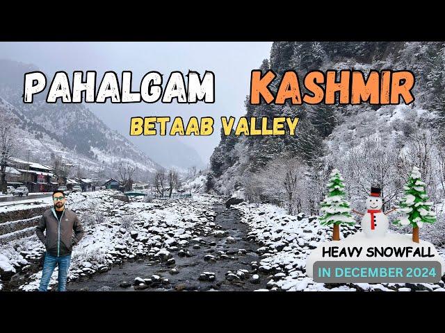 Pahalgam Kashmir | Betaab Valley In December | Heavy snowfall In Pahalgam | Winter Kashmir ️