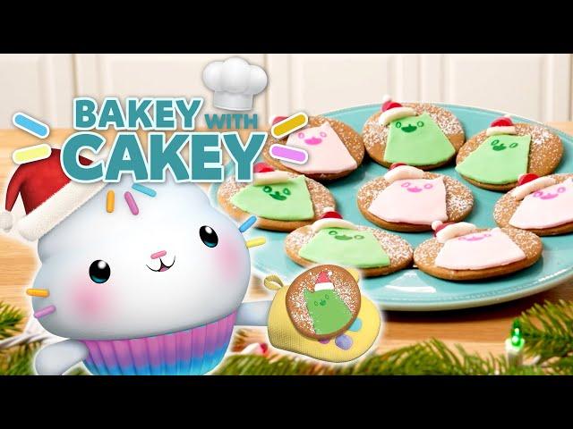  Baking Santa Cat Cookies!  Cakey's Favorite Gingerbread Recipe!  | BAKEY WITH CAKEY