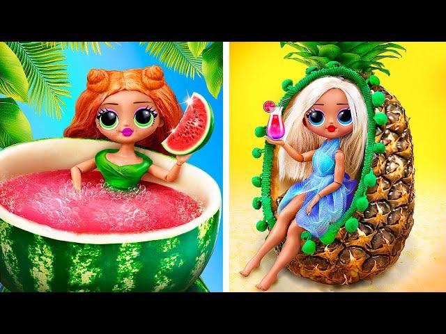 10 Summer Barbie and LOL Surprise DIYs