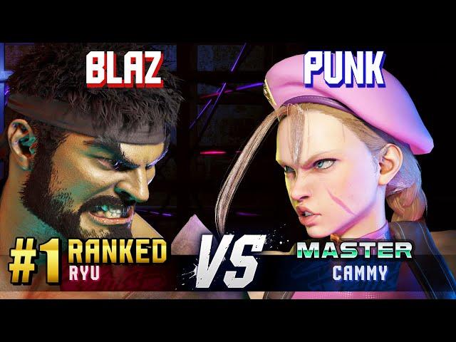 SF6 ▰ BLAZ (#1 Ranked Ryu) vs PUNK (Cammy) ▰ High Level Gameplay