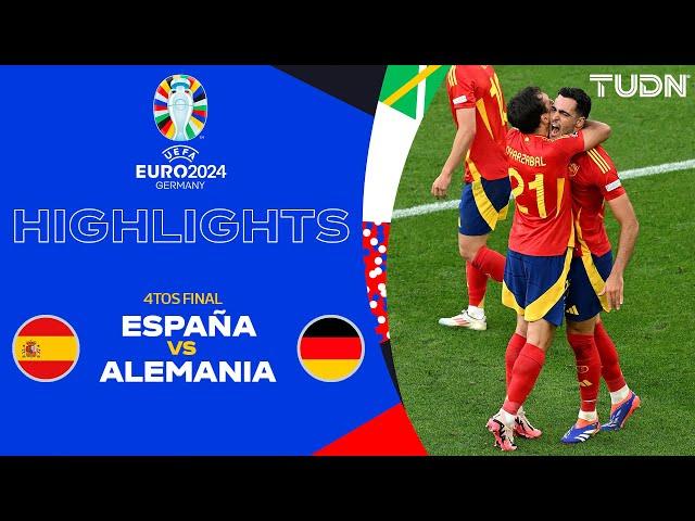 HIGHLIGHTS - España vs Alemania | UEFA EURO 2024 - 4tos | TUDN