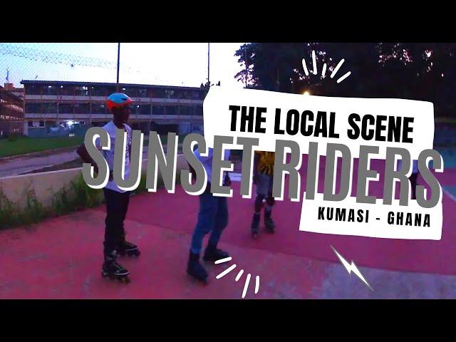 Sundown Session with the Locals - Inline Skating in Kumasi Ghana