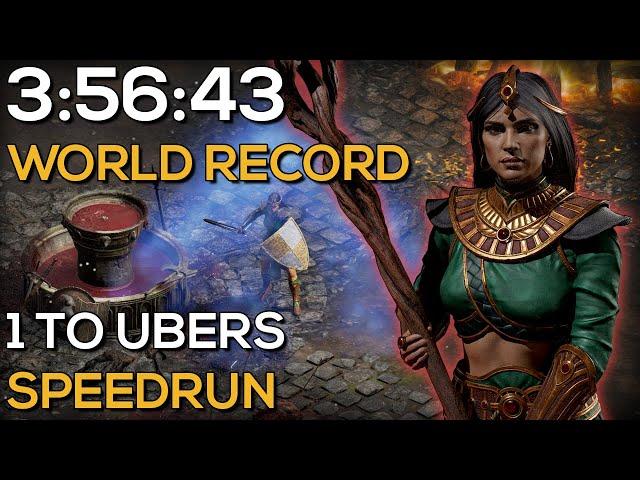 1 TO UBERS IN UNDER 4 HOURS - WORLD'S FASTEST LEVEL 1 TO UBERS SORCERESS SPEEDRUN EVER - 3:56:43 IGT