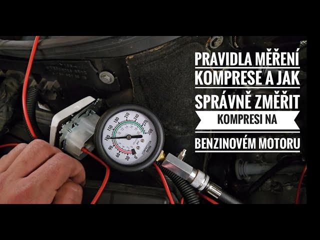 Pravidla měření komprese a jak správně změřit kompresi na benzinovém motoru #motor #autoservis