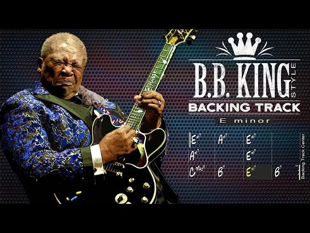 B.B. King Style Backing Track Slow Blues in E minor