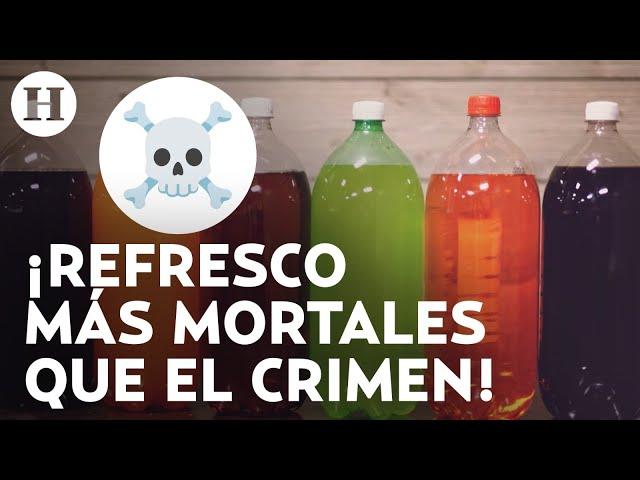 ¡No las tomes en exceso! Bebidas azucaradas causan más muertes que el crimen organizado en México