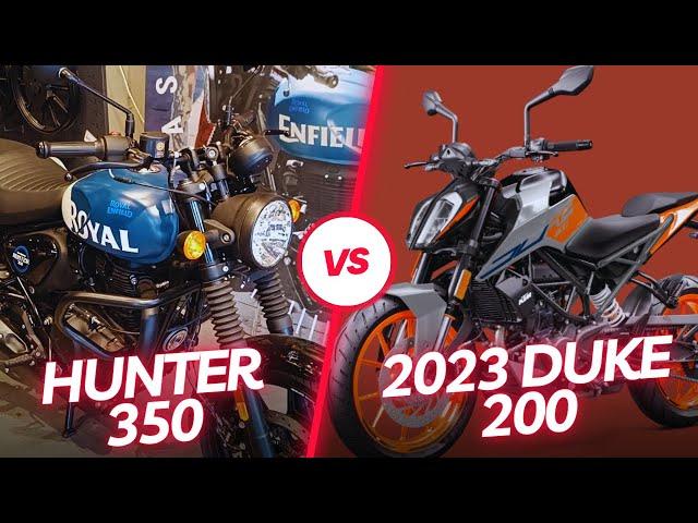 Royal Enfield Hunter 350 VS KTM Duke 200 || Royal Enfield VS KTM