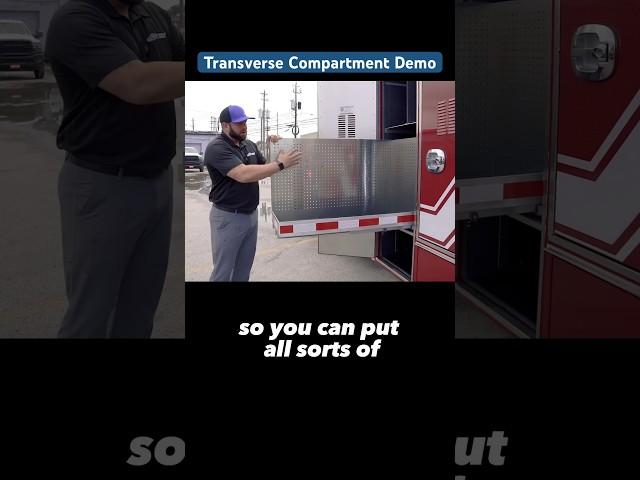 Transverse Compartment Demo | Custom Emergency Vehicles #custommade #shorts #feature