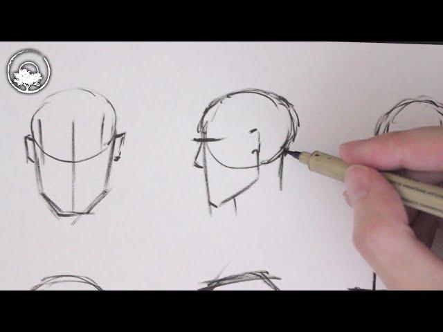 How To Draw Simple Heads - Drawing for Beginners