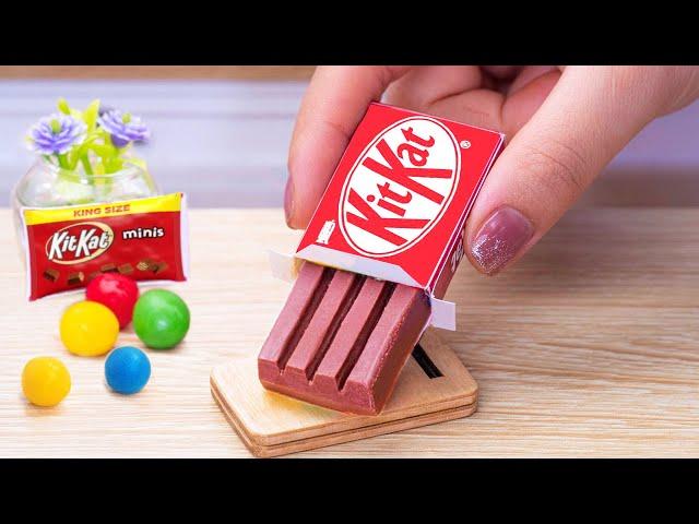 Amazing KITKAT Cake Dessert | Best Miniature KitKat Chocolate Cake Decorating Recipe ! eating KitKat