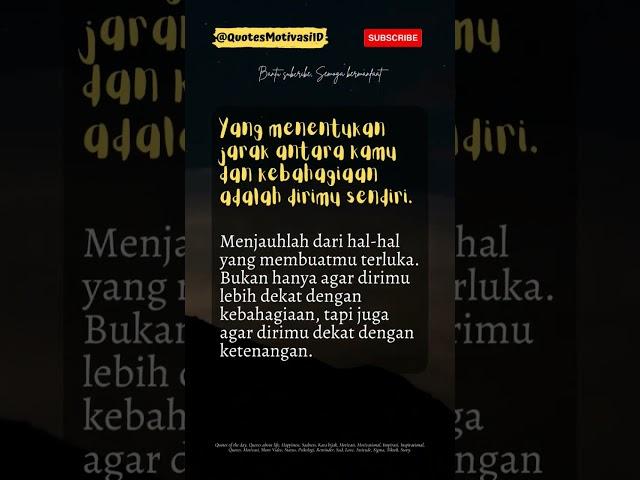 Kebahagiaan diri | Quotes Motivasi #shorts #katakatabijak #motivasi #quotes #shortvideo #status