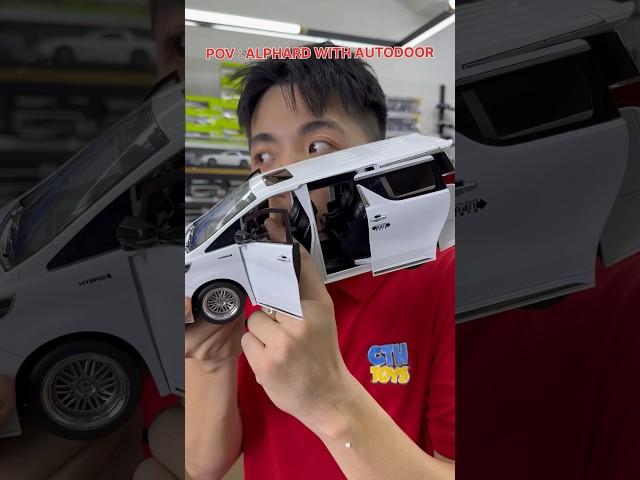 Alphard With AUTODOOR scale 1:18 Diecast Model Cars #cthtoys #alphard #vellfire #automobile