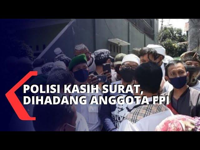 Polisi Beri Surat Panggilan Kedua Untuk Rizieq Shihab, Sempat Dihadang Anggota FPI