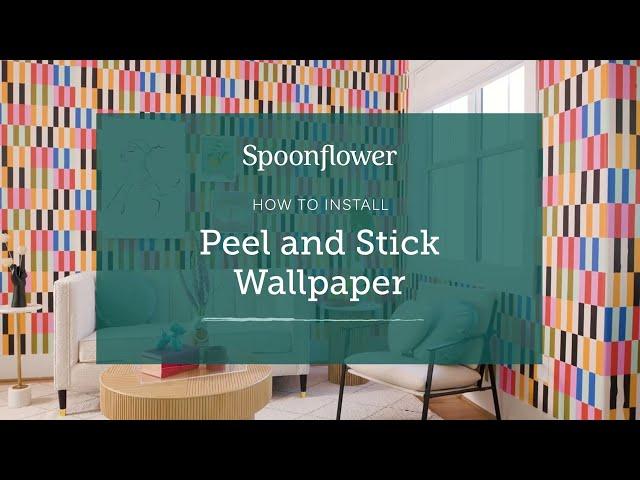 How to Install - Spoonflower's Peel and Stick Wallpaper